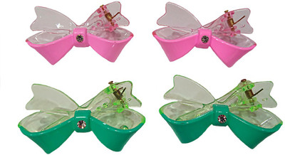 

ANIVEA CRAFTS ACHA8743 Hair Clip(Green, Pink)