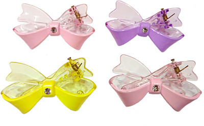 

ANIVEA CRAFTS ACHA8744 Hair Clip(Yellow, Pink, Purple)