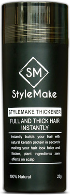 

stylemake Hair Building Fiber, Hair Loss Concealer - Black(28 g)