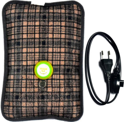 

CRETO Electric Quick Warming High Quality Velvet Fur Pocket electric 1 L Hot Water Bag(Multicolor)