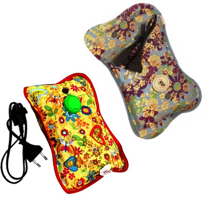

saioni Electric Quick Warming High Quality Electric Warm Gel Bag 2 Pack of Electric 1 L Hot Water Bag(Multicolor)