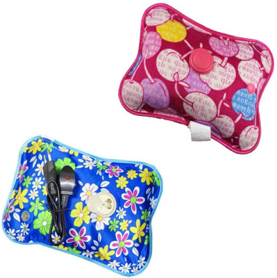 

saioni 2 Pack of Rechargeable Electric Hot Water Bag for Joint/Muscle Pain Electric 1 L Hot Water Bag(Multicolor)