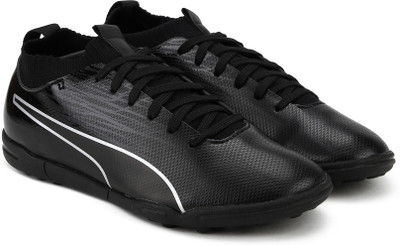

Puma Boys & Girls Lace Football Shoes(Black, Silver