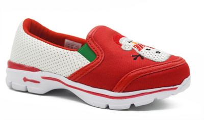 

KazarMax Boys & Girls Slip on Sneakers(Red, Red & white