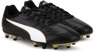 

Puma Boys & Girls Lace Football Shoes(Black, Gold