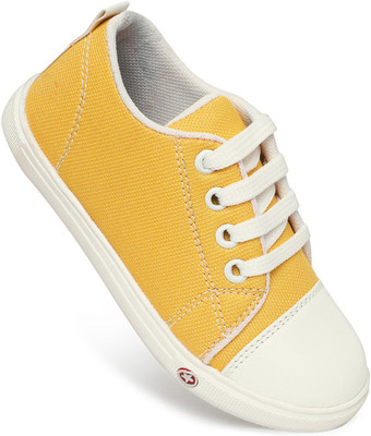 

footsy Boys & Girls Lace Sneakers(Yellow, Yellow;red;green;blue