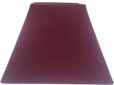

RDC 8" Square Plain Maroon - B22 Holder Ring Size Table Lamps Lamp Shade(Cotton, Plastic)