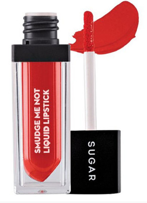 

Sugar Smudge me not liquid lipstick with Beauty Blender(06 Tangerine Queen)