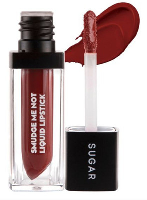 

Sugar Smudge me not liquid lipstick with Beauty Blender(28 Trusty Rusty)