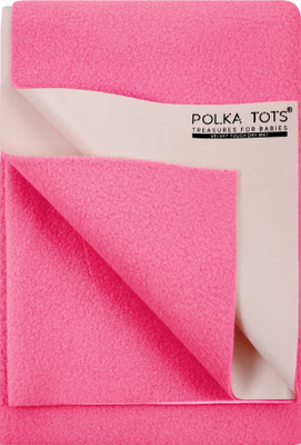 Polka Tots Velvet Baby Bed Protecting Mat(Pink