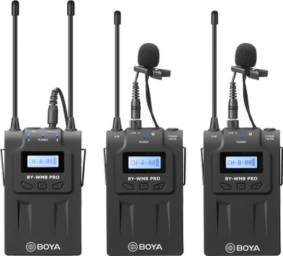

Boya BY-WM8 Pro-K2 UHF Dual Channel Wireless Camera Microphone