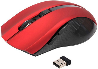 

dezful LX124 Wireless Optical Mouse(2.4GHz Wireless, Red)