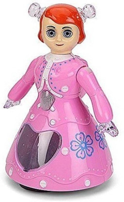 

Royal Collections Dancing Doll With 3D Light & Music For Kids(Multicolor)