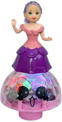 

lifestylesection Musical Dancing Girl Doll with lighting effects (Multicolor)(Multicolor)