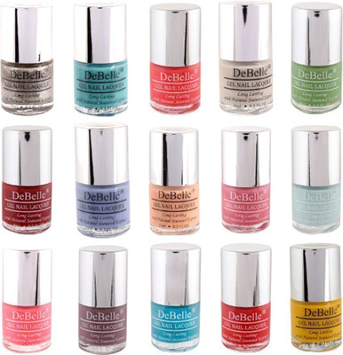 

DeBelle Nail Polish Colours multicolor(Pack of 15)