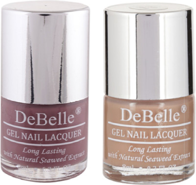 

DeBelle Gel Nail Lacquer 8 ml Each pack of 2 Majestique Mauve , Coco Bean(Pack of 2)