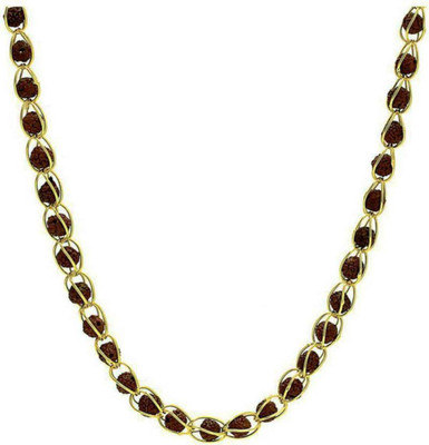 Agrey RUDRAKSH JALI MALA Brass Plated Wood Chain