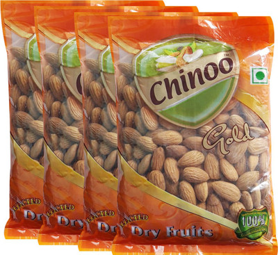 

Chinoo California Almonds, 4 Pack of 250g Each Almonds(1 kg, Pouch)