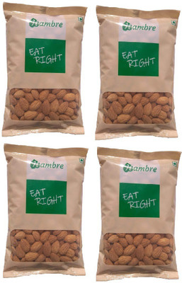 

Hambre California Almond Kernel, Badam Giri, 250g each, Pack of 4 Almonds(1 kg, Pouch)