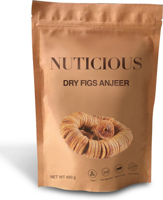 

FITJARS Dry Figs Anjeer Raw-450Gm Figs(450 g, Pouch)