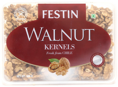 

FESTIN Walnut Kernels/Akharot/Akha Akhrot,500 gm Walnuts(500 g, Box)