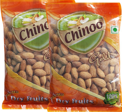 

Chinoo California Almonds, 2 Pack of 250g Each Almonds(500 g, Pouch)