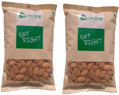 

Hambre California Almond Kernel Badam Giri 750g (500gx1, 250gx1), Pack of 2 Almonds(750 g, Pouch)