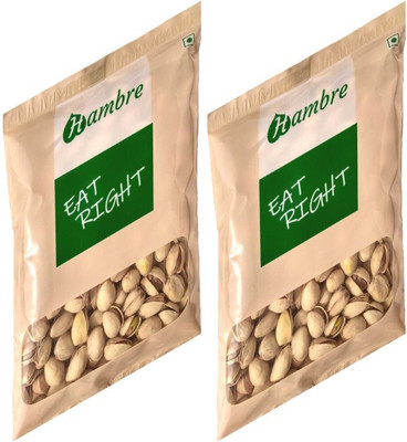 

Hambre Pistachios, Pista Roasted Salted, pack of 2, 250g each Pistachios(500 g, Pouch)