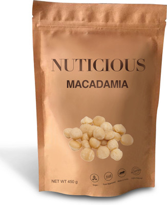 

FITJARS Macadamia Raw-450Gm Macadamia Nuts(450 g, Pouch)