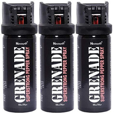 

Novosynth GRENADE Super Strong Pepper Spray for Self Defense Range up to-15 Feet With Safety Cap Pepper Fogger Spray