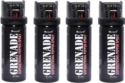 

Novosynth GRENADE Super Strong Pepper Spray for Self Defense Range up to-15 Feet With Safety Cap Pepper Fogger Spray
