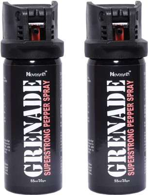 

Novosynth GRENADE Super Strong Pepper Spray for Self Defense Range up to-15 Feet With Safety Cap Pepper Fogger Spray
