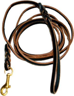 

Happy Tail Long Rope Leash | Leather Long Leash | 1 cm Dog Strap Leash(Brown)