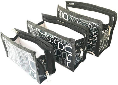 

Saisan Canvas Multipurpose Organizer Pouch Black - Set of 3 Pouch(Black)
