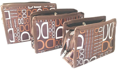 

Saisan Canvas Multipurpose Organizer Pouch Brown - Set of 3 Pouch(Brown)