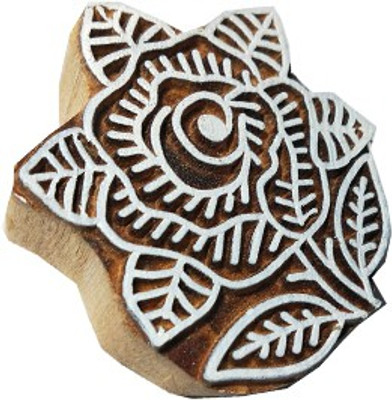 skart wooden printing blocks Rose Printing Blocks(Pack of 1)