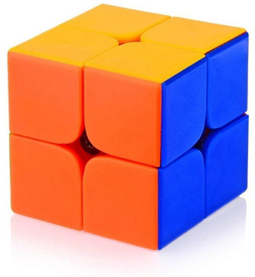 

The Viyu Box 2X2 High Speed Stickerless Speedy Rubik Magic Puzzle Cube,Multi Color(1 Pieces)