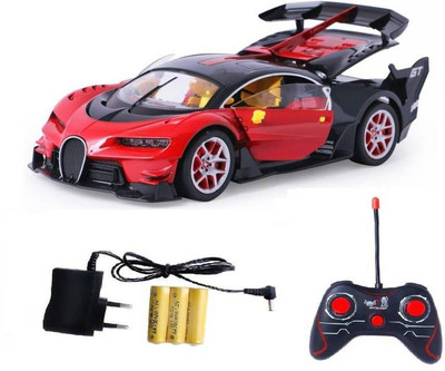 

ExaltedCollection Bugatti Style Remote Control Rechargeable Car With Opening Doors For Kids(Red)