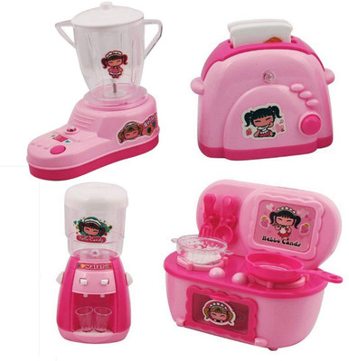 Toys N Smile Mini Household 4 in 1 Appliances Pretend Toy Play Set for Girls