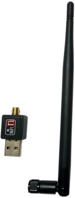 

Nero Edge 2.4Ghz, USB 2.0 Wireless Antenna Wi-Fi Network Adapter/Receiver For Windows Pc And Laptops USB Adapter(Black)