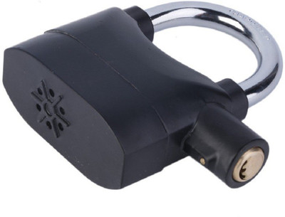 

LS Letsshop SIREN ALARM PAD for DOOR/Motor/Bike/Car Padlock Safety Lock (Black) Safety Lock(Black)