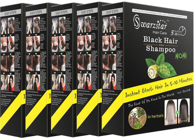 

Swarzstar BLACK COLOUR SHAMPOO 5 BOX IN 25 POUCH 625 ML(625 ml)