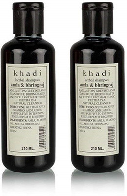 Herbal Khadi Drontika Herbal Amla & Bhringraj Shampoo set of 2(210 ml)