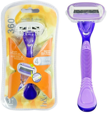 

Health&glow 360 Degree Disposable Razor For Women