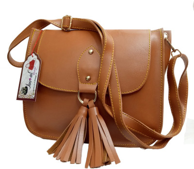

Jovial Women Evening/Party, Formal, Casual Tan PU Shoulder Bag