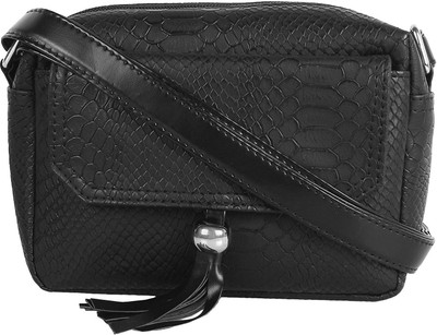 

Beau Design Women Casual Black PU Sling Bag