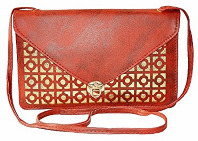 

minaar Women Evening/Party Maroon Leatherette, PU Sling Bag