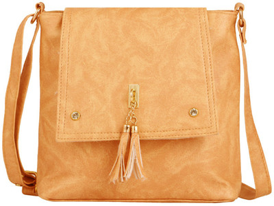 

Bizarre Vogue Women Casual Orange PU Sling Bag