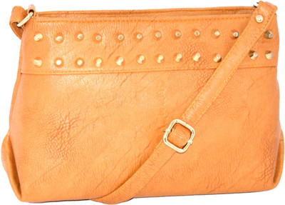

MINAAR Women Evening/Party, Casual, Formal Tan PU Sling Bag