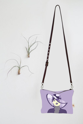 

Astara Women Casual, Evening/Party, Formal Purple Canvas Sling Bag